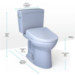 Toto Drake 1.6 gal. Gravity Flush Toilet in Cotton (MW7764736CSG#01)