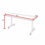 Regency Kobe 66"W x 30"D Training Room Table, Laminate, Ash Grey (MKTRCT6630AG)