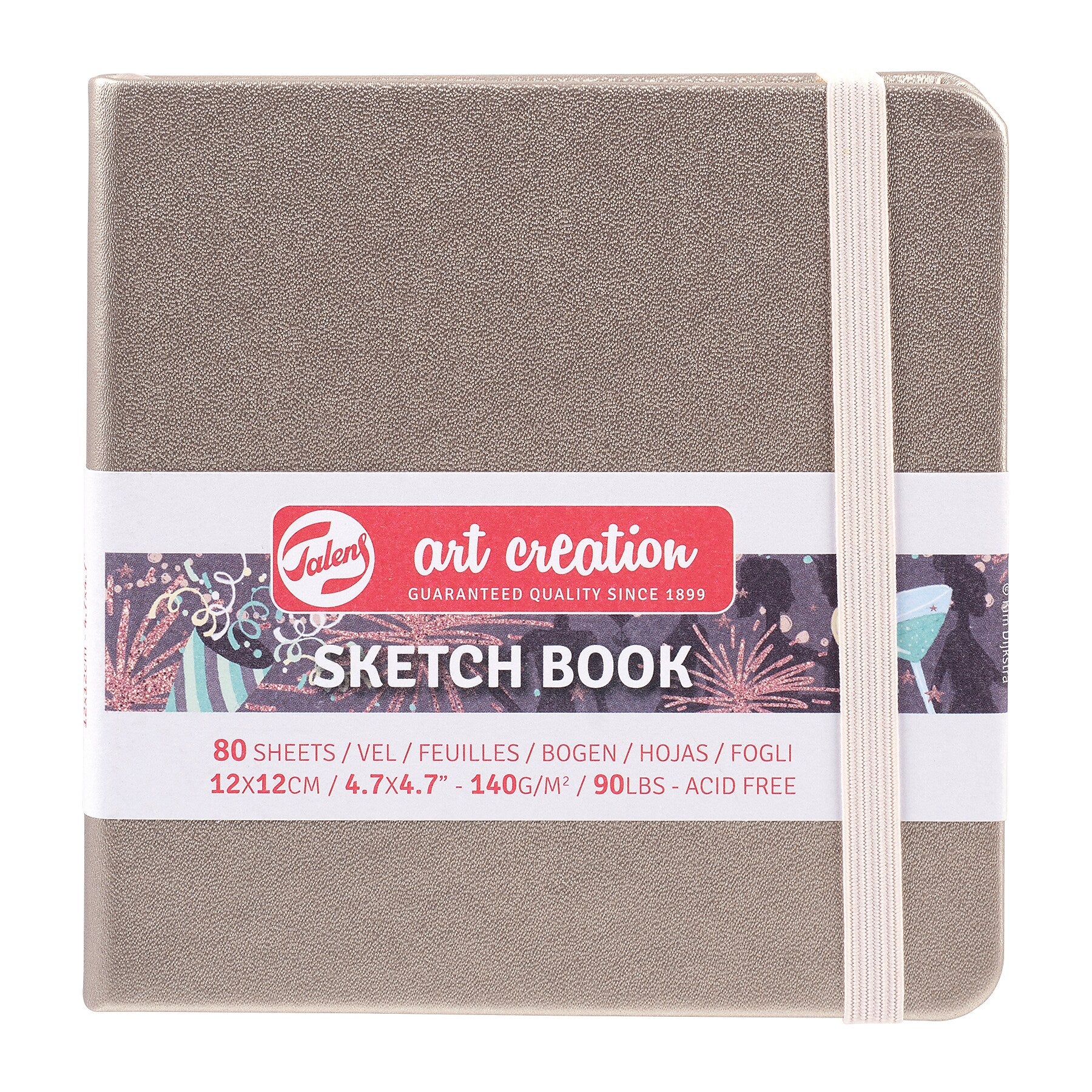 Talens Art Creation 4.7" x 4.7" Sketch Book, 80 Sheets/Book, 5/Bundle (TLN9314244M-5)