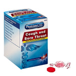 PhysiciansCare Cough & Sore Throat Lozenges, Cherry, 50/Box (90306)