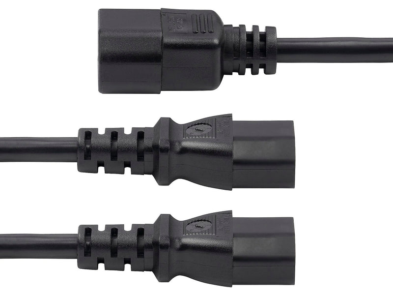 StarTech 6' C14 to C13/C13 Power Cable, Male to Female/Female, Black (8723-8600-POWER-CORD)
