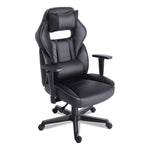 Alera PU Leather Ergonomic Racing Gaming Chair, Black/Gray (ALEGM4146)