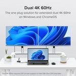 Plugable USB-C to HDMI Adapter, Male to Female/Female, Black (USBC-MSTH2)
