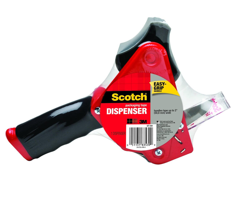 Scotch 2" Handheld Packing Tape Dispenser, Multicolored (MMMST181)