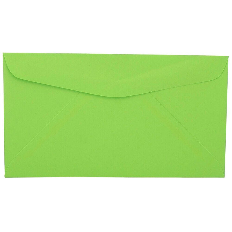 JAM Paper #6 3/4 Booklet Envelope 3 5/8" x 6 1/2", Light Green, 100/Pack (457611417d)