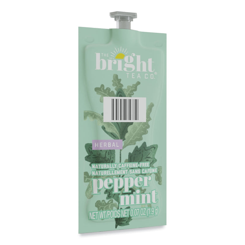 FLAVIA The Bright Tea Co. Peppermint Herbal Tea Freshpack, Peppermint, 0.07 oz Pouch, 100/Carton