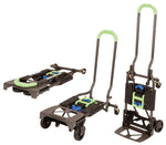 Cosco Shifter Convertible Hand Truck, 300 lb. Capacity, Black/Green (12222PBG1E)