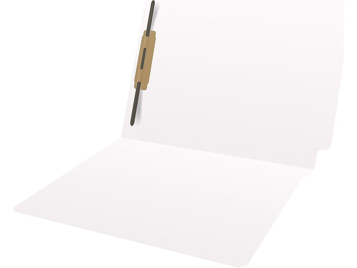 Medical Arts Press Heavy Duty End Tab File Folder, Straight-Cut, Letter Size, White, 40/Box (S-09461-WHT)