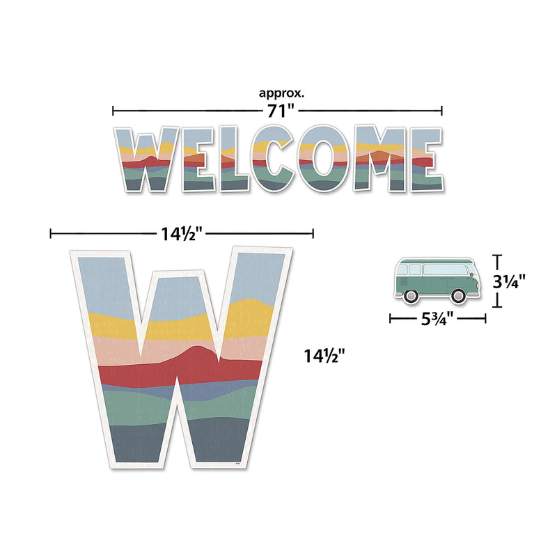 Teacher Created Resources Moving Mountains Road Trip Welcome Bulletin Board Set, 45/Set (TCR9220)