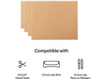 Cricut Joy Xtra Smart Label Die Cutting Permanent Paper, Kraft, 4 Sheets/Pack (2010345)