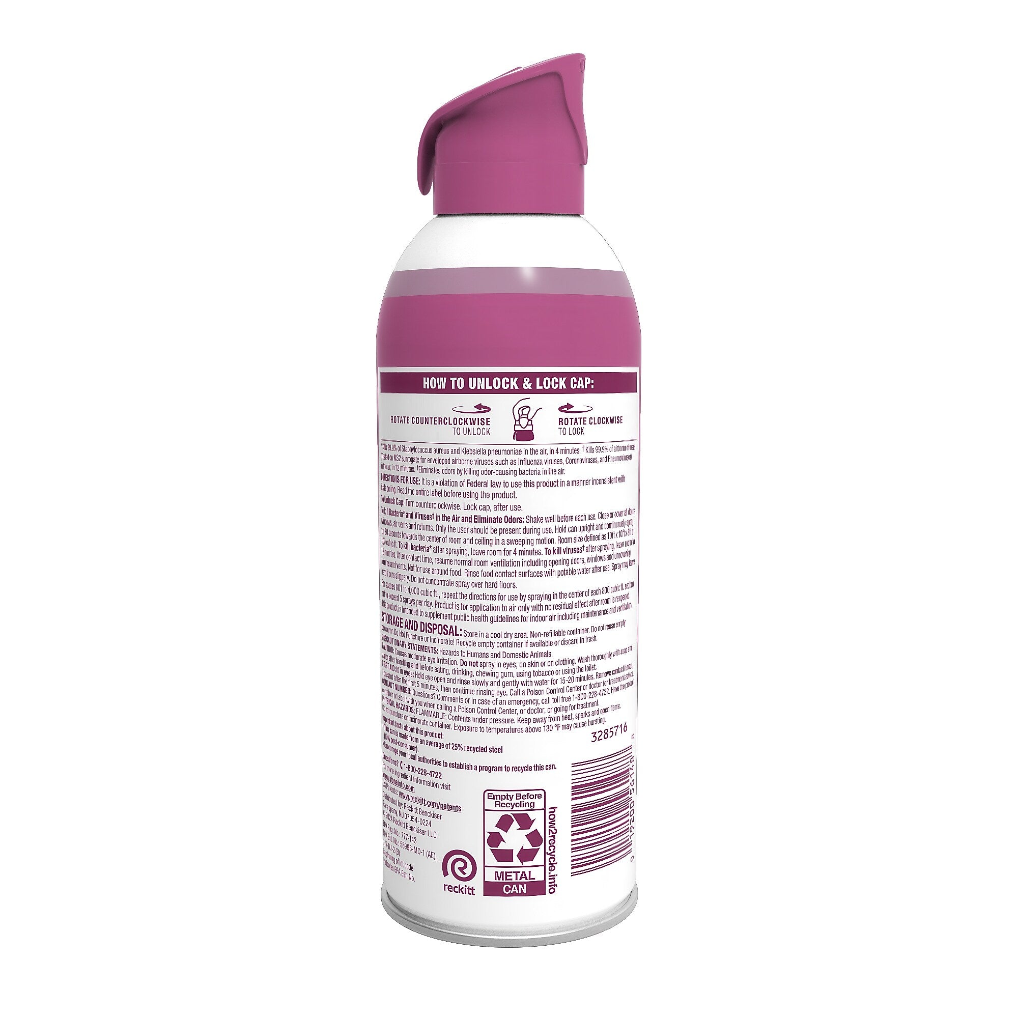 Lysol Air Sanitizer Spray, Sunkissed Petals Scent, 10 oz. (19200-56148)