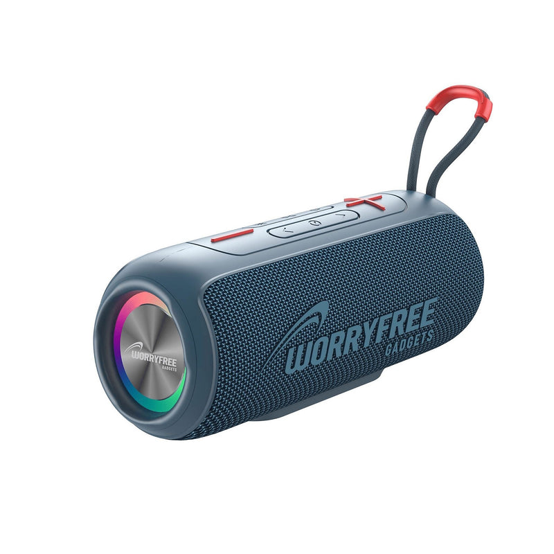 Worryfree Gadgets Party Series Wireless Bluetooth Stereo Speaker, IPX6 Water Resistant, Blue (WP26-BLU)