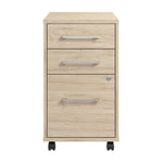 Bush Business Furniture Hustle 3 Drawer Mobile File Cabinet, Natural Elm (HUF116NE)