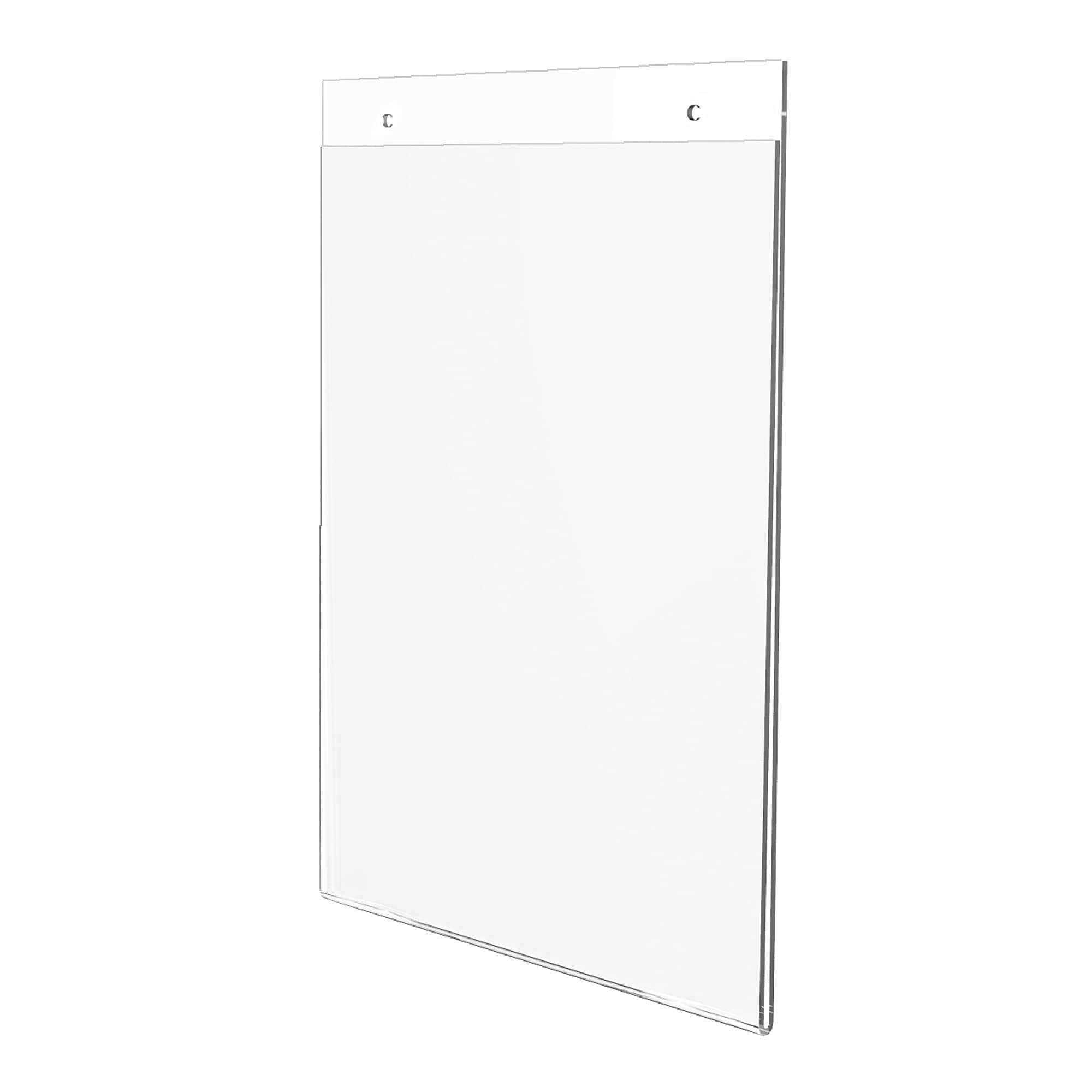 Deflect-O Anti-Glare Superior Image Document Holder, 8.5" x 11", Wall Mounted, Clear Acrylic (878201)