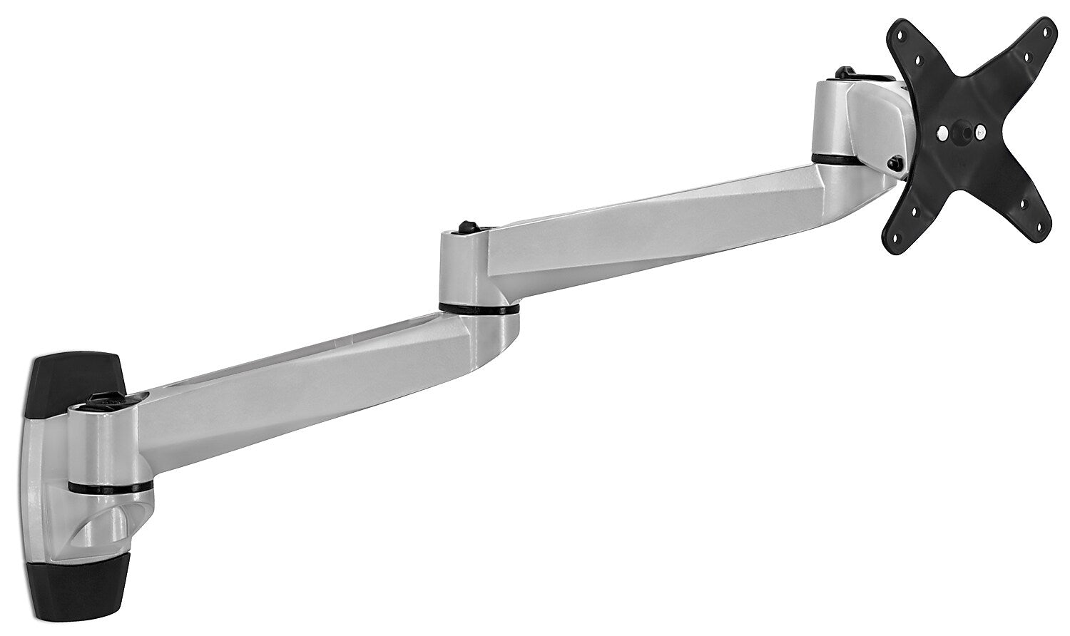Mount-It! Modular Mount Adjustable Monitor Arm, Up to 27" Monitors, Gray/Silver (MI-33114)