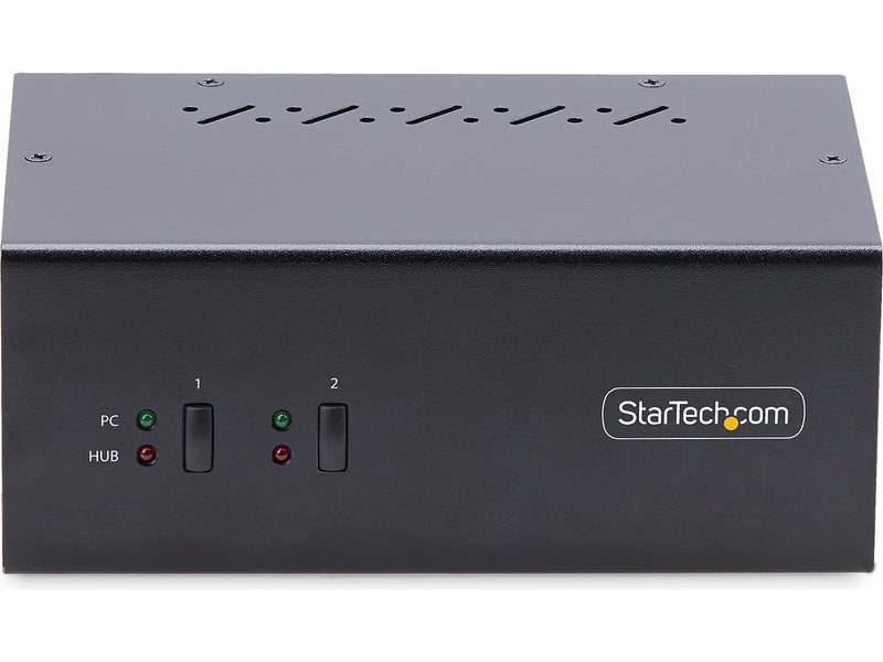 StarTech P2DD46A2-KVM-SWITCH USB DisplayPort 2-Port Dual-Monitor KVM Switch