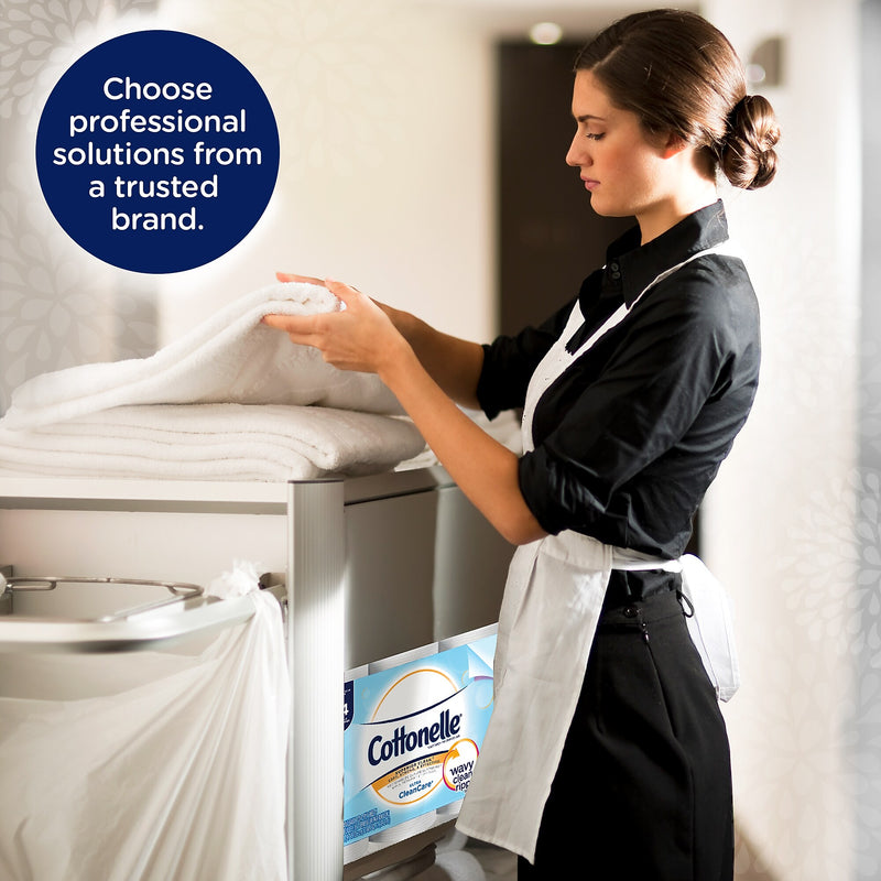Cottonelle Ultra CleanCare Toilet Paper, 1-ply, White, 170 Sheets/Roll, 48 Rolls/Case (12456)