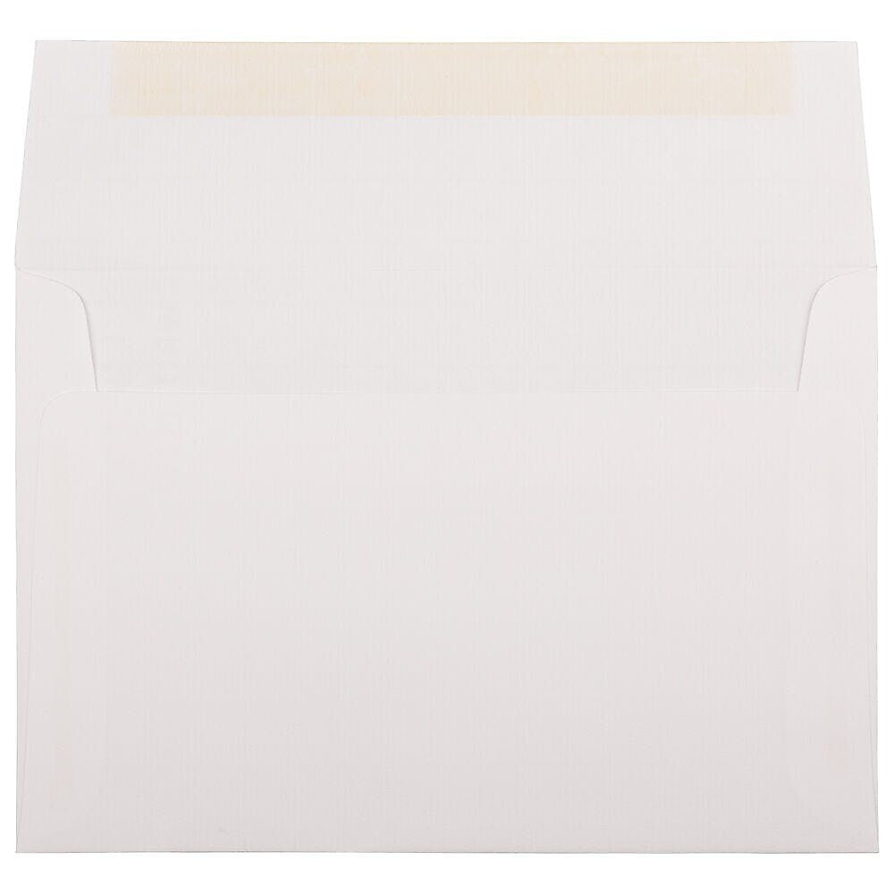JAM Paper A8 Booklet Envelope 5 1/2" x 8 1/8", Bright White, 100/Pack (40934d)