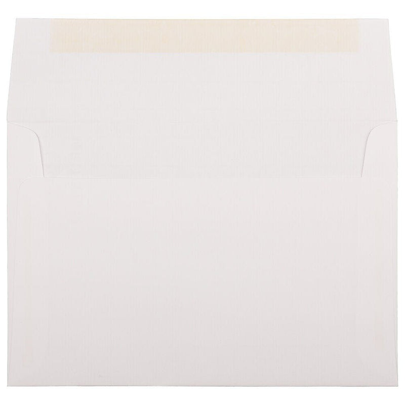 JAM Paper A8 Booklet Envelope 5 1/2" x 8 1/8", Bright White, 100/Pack (40934d)