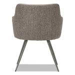 Alera® Captain Series Fixed Arm Fabric Computer and Desk Chair, Gray Tweed (CS4351)