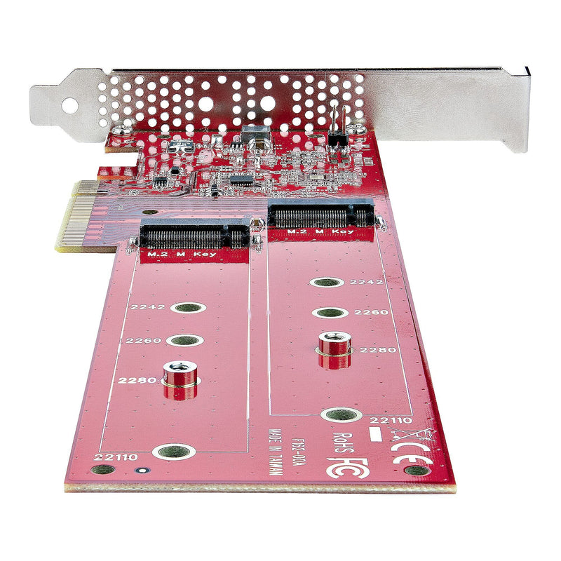 StarTech.com 2-Port M2 PCIe SSD Adapter Card, PCI Express Card for NVMe Drives (DUAL-M2-PCIE-CARD-B)