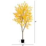 Nearly Natural 8' Autumn Maple Artificial Fall Tree (T4811)