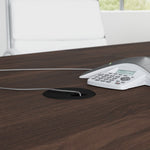 Bush Business Furniture 72"W x 36"D Boat Shaped Conference Table, Black Walnut (99TBM72BWSVK)