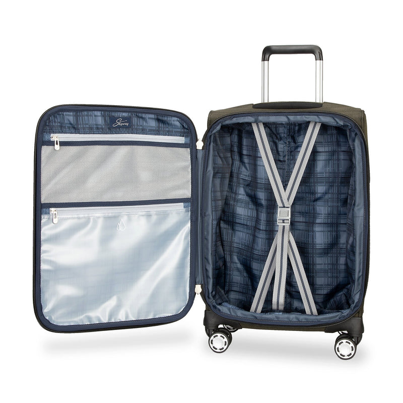 Skyway Luggage Sigma 7.0 20" Carry-On Suitcase, 8-Wheeled Spinner, Pine (177-20"305-4WB)