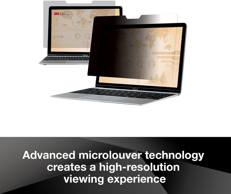3M Privacy Filter for 15.6" Widescreen Laptop with COMPLY Attachment System, 16:9 Aspect Ratio (PF156W9B)