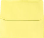 JAM Paper #9 Booklet Envelopes, 3 7/8" x 8 7/8", Pastel Canary, 50/Pack (R2172-50)