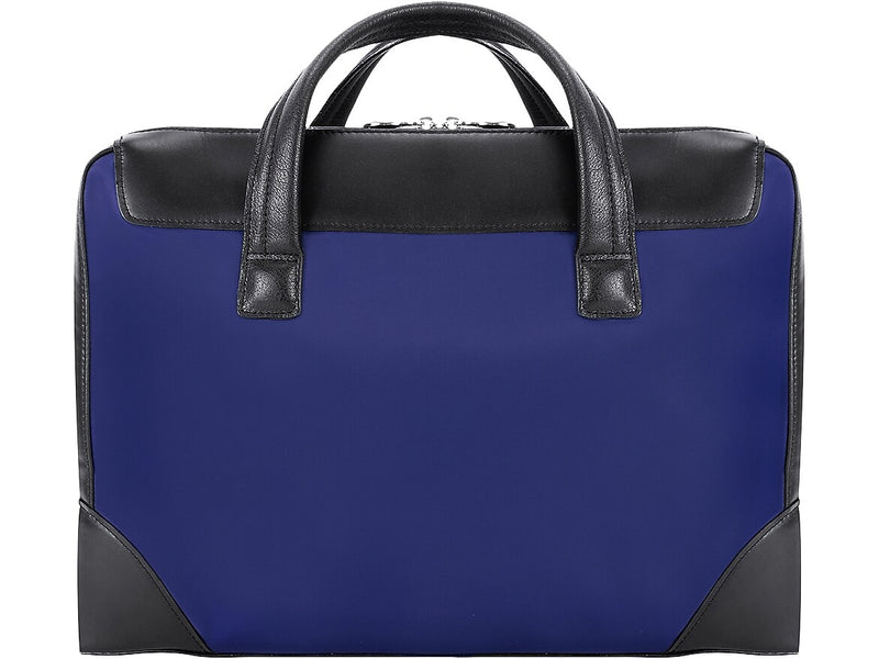 McKlein HARPSWELL Nylon Briefcase, Laptop Compatible, Navy (18567MCK)
