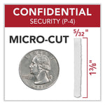 GBC Momentum X22-23 Micro-Cut P-4 Anti-Jam Shredder, 22 Manual Sheet Capacity