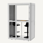 FlexiSpot WorkCube Series Sound Absorbing 2 Person Privacy Booth, White (EP2FW-KIT)