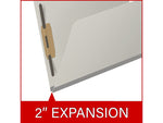 Medical Arts Press Pressboard Classification Folder, 2" Expansion, Letter Size, Gray, 25/Box (DV-T42-02-3GRY)