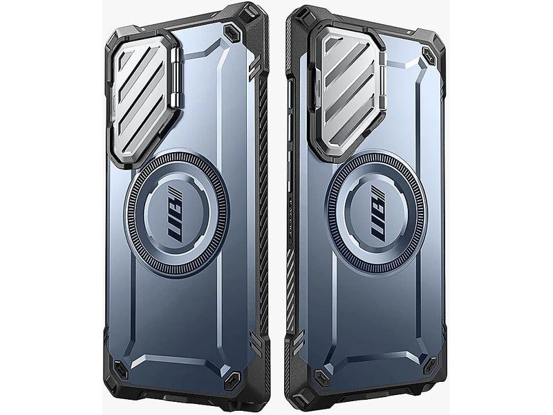 SUPCASE Unicorn Beetle MAG XT MagSafe Bumper Case for Samsung Galaxy S24 Ultra, Shock Absorbing, Metallic Blue (GXYS24U5GMXTTT)