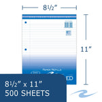 Roaring Spring Paper Products College Ruled Filler Paper, 8.5" x 11", 3-Hole Punched, 500 Sheets/Pack (83909)