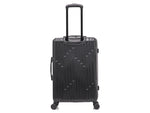 InUSA Drip 24" Hardside Suitcase, 4-Wheeled Spinner, TSA Checkpoint Friendly, Black (IUDRI00M-BLK)