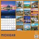 2026 TF Publishing Michigan 12" x 12" Monthly Wall Calendar (26-1039)