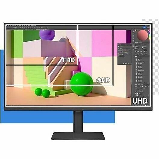 Samsung ViewFinity S8 27" 4K Ultra HD 60 Hz LED Monitor, Black (LS27D802UANXGO)