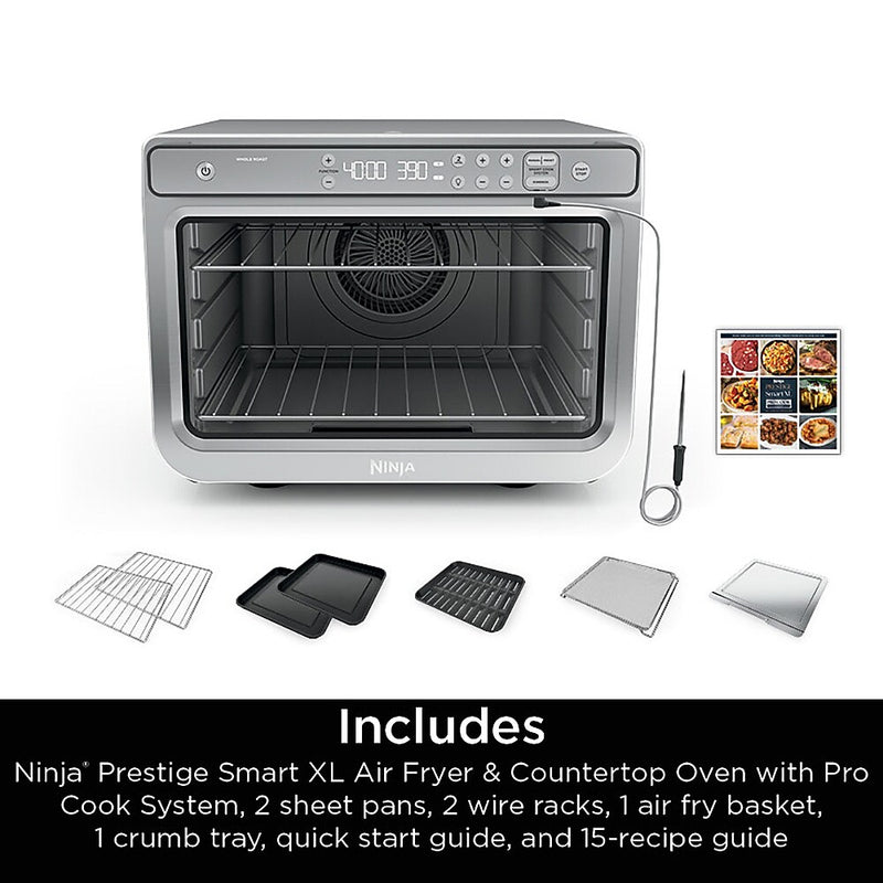 Ninja Prestige Smart XL Air Fryer & Countertop Oven, Silver (DT551)