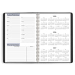 2026 AT-A-GLANCE DayMinder 8" x 12" Monthly Planner, Faux Leather Cover, Black (G470-00-26)