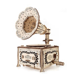 EWA Eco-Wood-Art Gramophone 3D Wooden STEM Construction Kit, 321 Pieces/Set (AVRAV0523403)