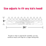 Hygloss Happy 100th Day Paper Crowns, 5" x  25", White, 24/Pack, 2 Packs/Bundle (HYG65266-2)