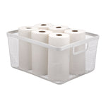 mDesign Steel Organizer, Matte White (25970)