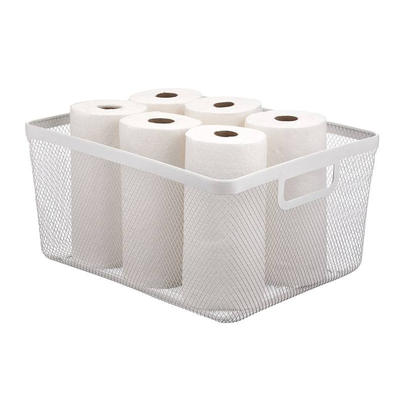 mDesign Steel Organizer, Matte White (25970)