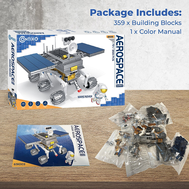 Contixo Aerospace Series Mars Rover Building Block Set, 359 Pieces/Set (CNXBK06)