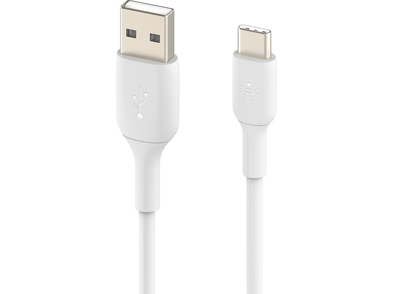 Belkin BoostCharge USB-C to USB-A Charging Cable, 3.3 ft., White, 2/Pack (CAB001bt1MWH2PK)