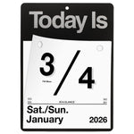 2026 AT-A-GLANCE Today Is 6.63" x 9.13" Daily Wall Calendar, White/Black (K1-00-26)