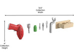 Flash Furniture Bright Beginnings Tools & Holder Accessory Set for Modular STEAM Walls (MK-ME13118-GG)