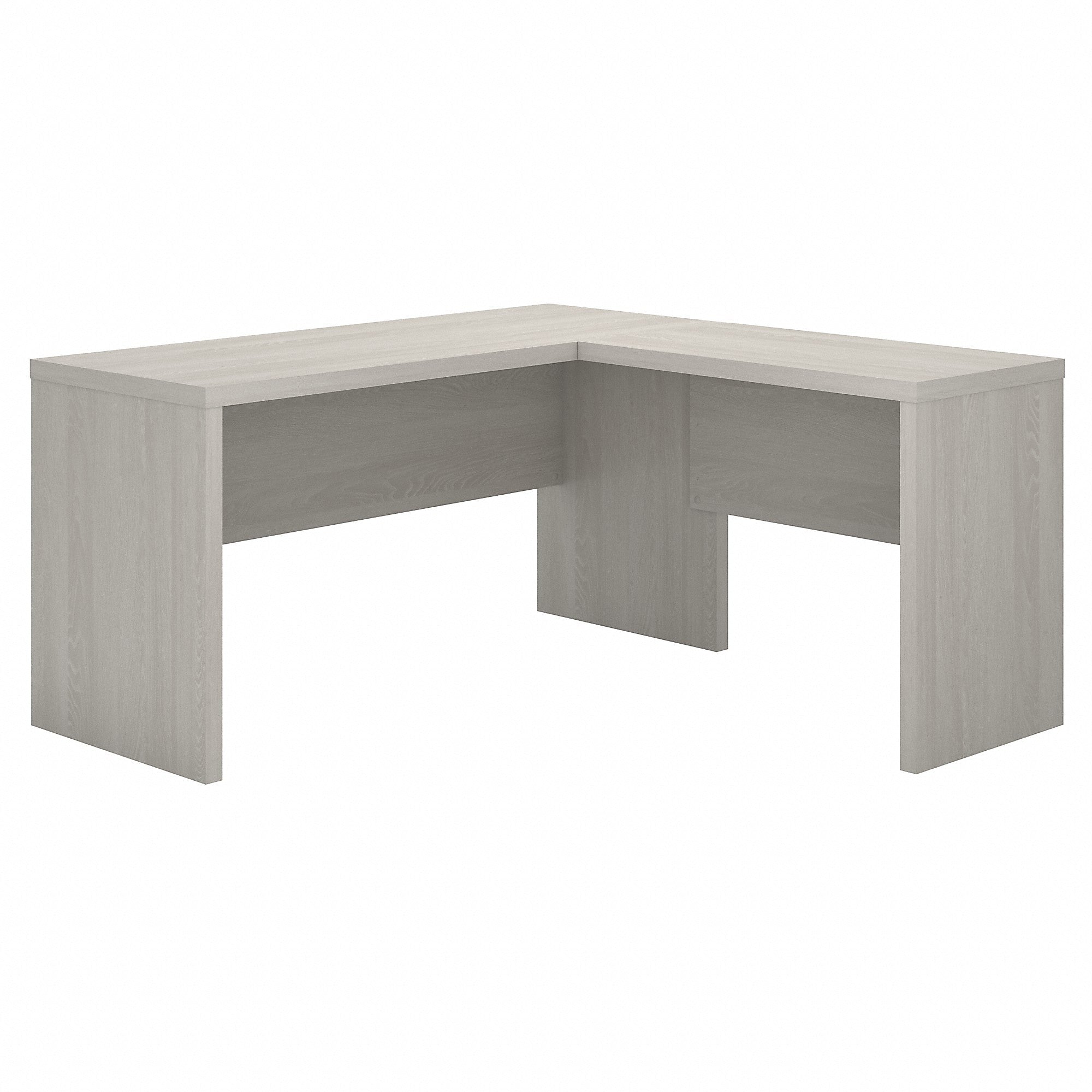 Bush Business Furniture Echo 60"W L Shaped Desk, Gray Sand (ECH026GS)